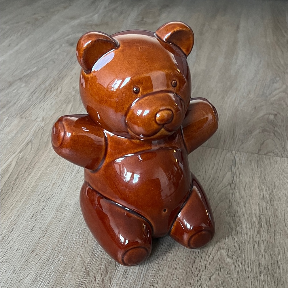 Vintage Teddy Bear Cookie Jar - Japanese Decor